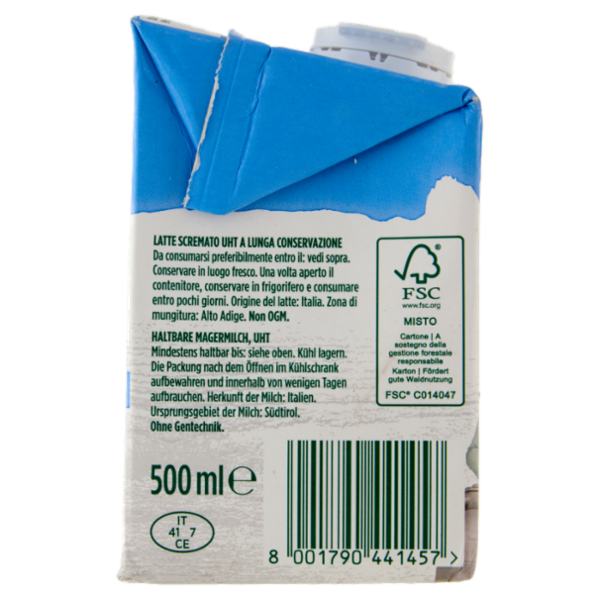 mila Latte di montagna UHT scremato 500 ml