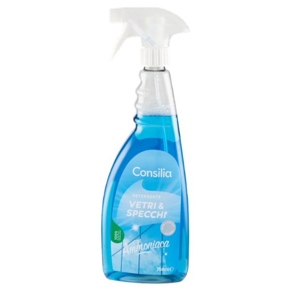Consilia Detergente per Vetri e Specchi con Ammoniaca 750 ml