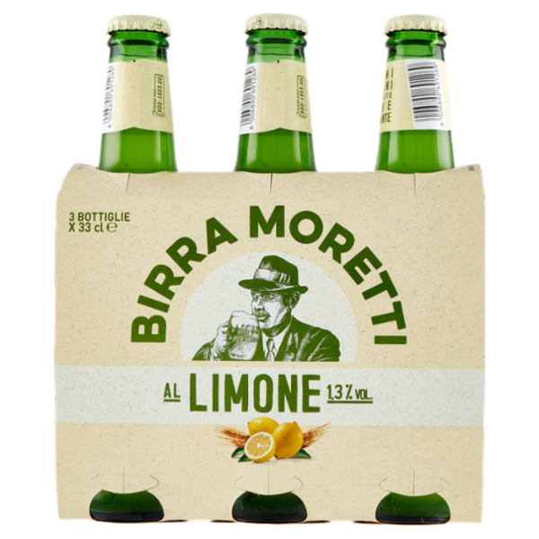 Birra Moretti al Limone 3 x 33 cl