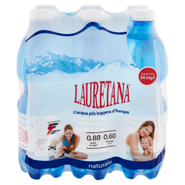 Lauretana Acqua Minerale Naturale 6 x 500 ml