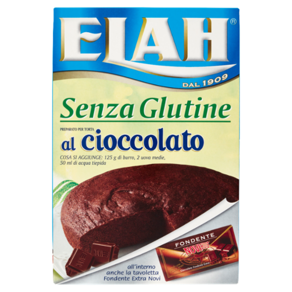 Elah Senza Glutine Preparato per Torta al cioccolato 282 g
