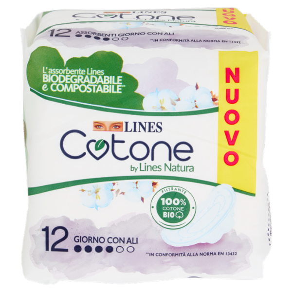 Lines Cotone by Lines Natura Giorno con Ali 10 + 2 pz