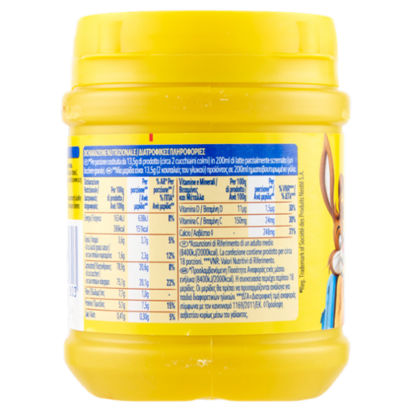 NESQUIK Preparato Solubile per Bevanda con Cacao Magro barattolo 250 g