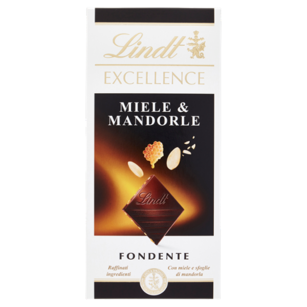 Lindt Excellence Tavoletta Cioccolato Fondente Miele e Mandorle 100 g