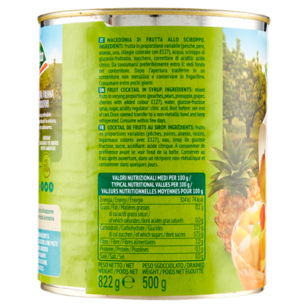 Valfrutta Macedonia 822 g