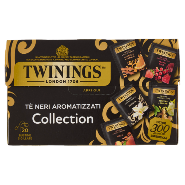 Twinings Tè Neri Aromatizzati Collection 20 x 2 g