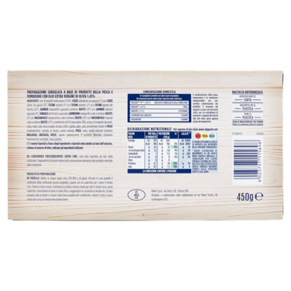 IL GIGANTE Pronto Scoglio al pomodoro Surgelato 450 g
