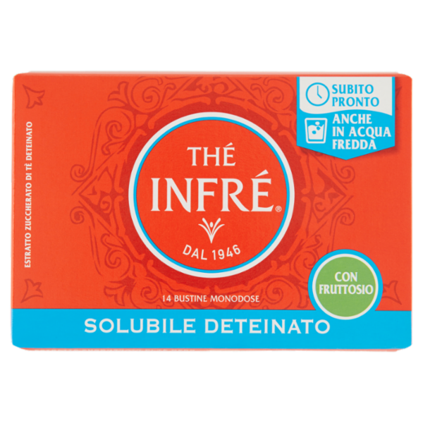 Thé Infré Solubile Deteinato con Fruttosio 14 Bustine 70 g