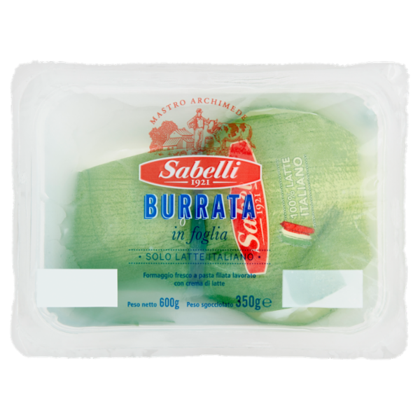 Sabelli Burrata in foglia 350 g
