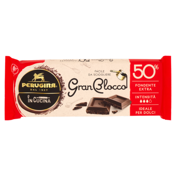 PERUGINA GRANBLOCCO 50% Tavoletta Cioccolato Fondente Extra 500g