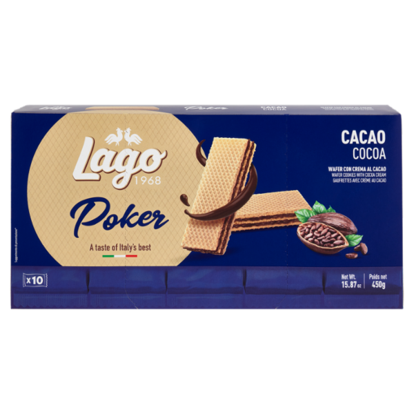 Gastone Lago Poker Cacao 10 x 45 g