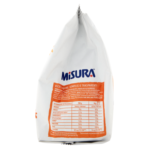 Misura Natura Ricca Snack Croccanti con Farro, Semi di Zucca e Girasole 7 x 32 g