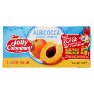Jolly Colombani Albicocca Succo e Polpa 6 x 200 Ml