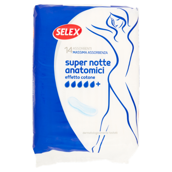 Selex Assorbenti Super Notte Anatomici 14 pezzi