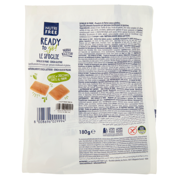 Nutrifree Ready to go! le Sfoglie 180 g