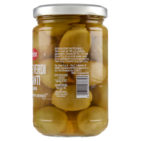 Selex Olive Verdi Giganti in Salamoia 300 g