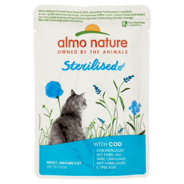 almo nature holistic Sterilized Adult Cat con Merluzzo 70 g