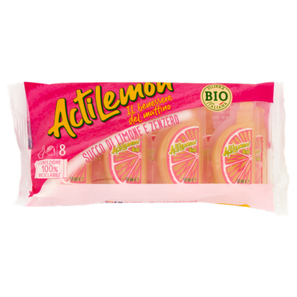 ActiLemon Succo di Limone e Zenzero 8 x 15 ml