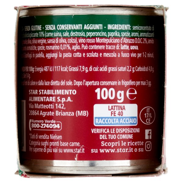 Star il mio Gran Ragù con Salsiccia 3 x 100 g