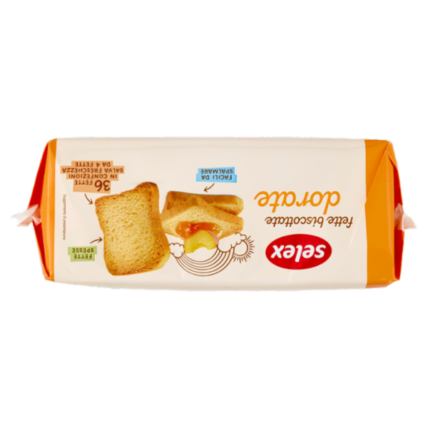 Selex Fette Biscottate Classiche in Confezioni Salvafreschezza 9x4 fette 320 g