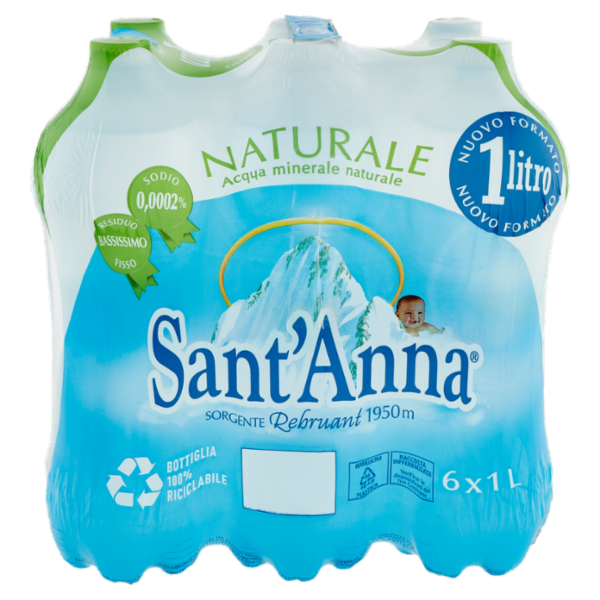 Sant'Anna Sorgente Rebruant 1950m Naturale 6 x 1 L