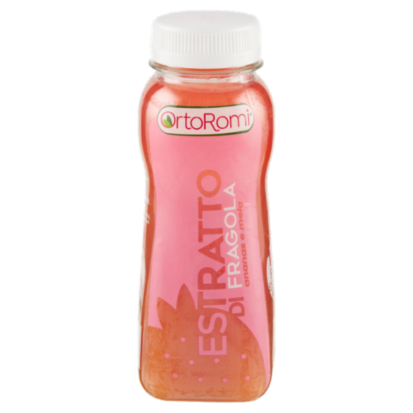 OrtoRomi Estratto di Fragola ananas e mela 250 ml