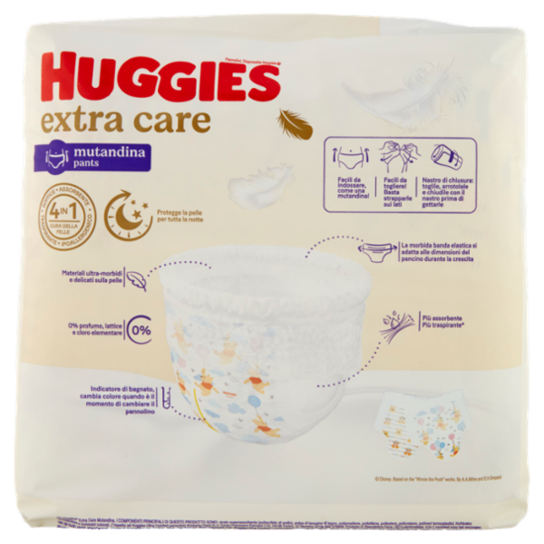 Huggies extra care mutandina 5 12-17 Kg 24 pz
