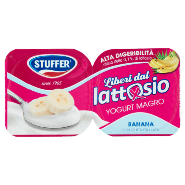 Stuffer Liberi dal lattosio Yogurt Magro Banana 2 x 125 g