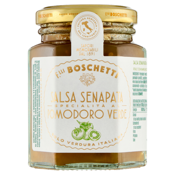 F.lli Boschetti Salsa Senapata Specialità al Pomodoro Verde 130 g