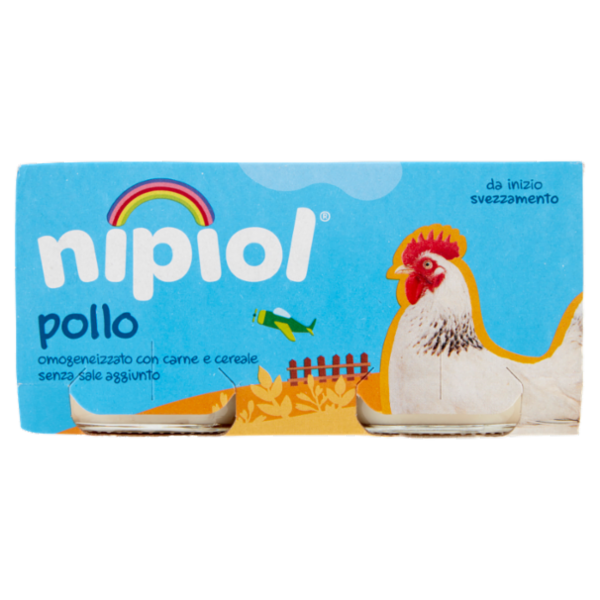 nipiol pollo omogeneizzato con carne e cereale 2 x 80 g
