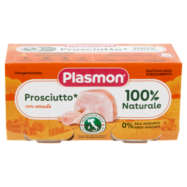 Plasmon Omogeneizzato Prosciutto* con cereale 2 x 80 g