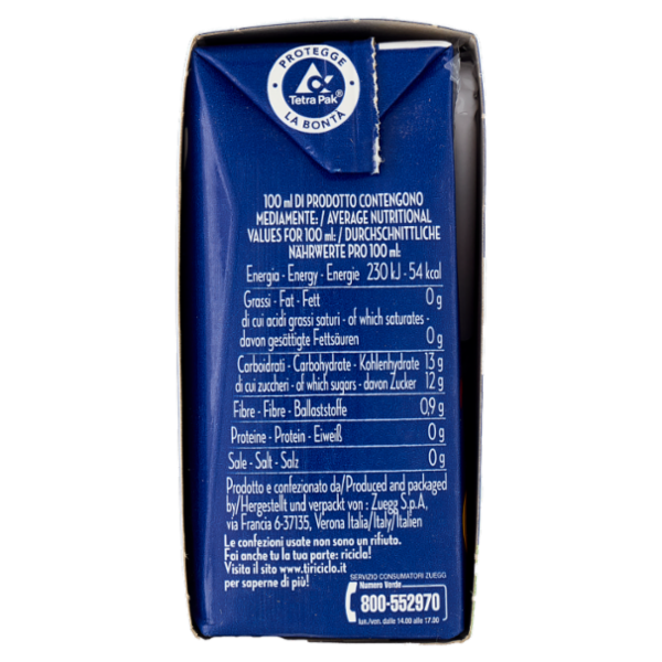 Zuegg Solo Ingredienti naturali* Succo e Polpa di Pera 3 x 200 ml