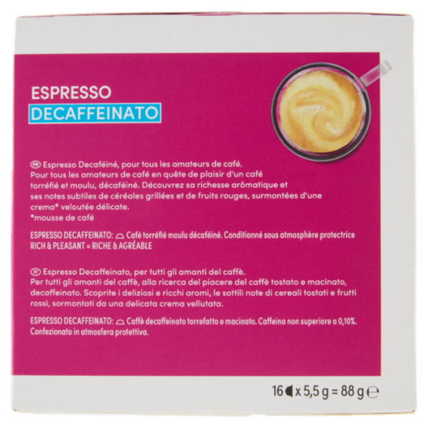 NESCAFÉ DOLCE GUSTO Espresso Decaffeinato Caffè 16 capsule 88 g