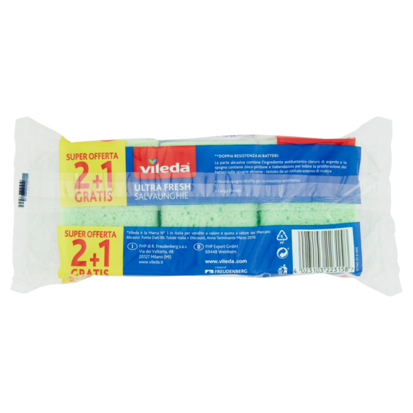 Vileda Ultra Fresh Salvaunghie 2+1 pz