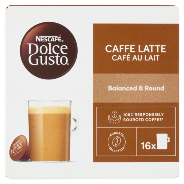 NESCAFÉ DOLCE GUSTO Caffelatte Caffè con Latte 16 capsule 160 g
