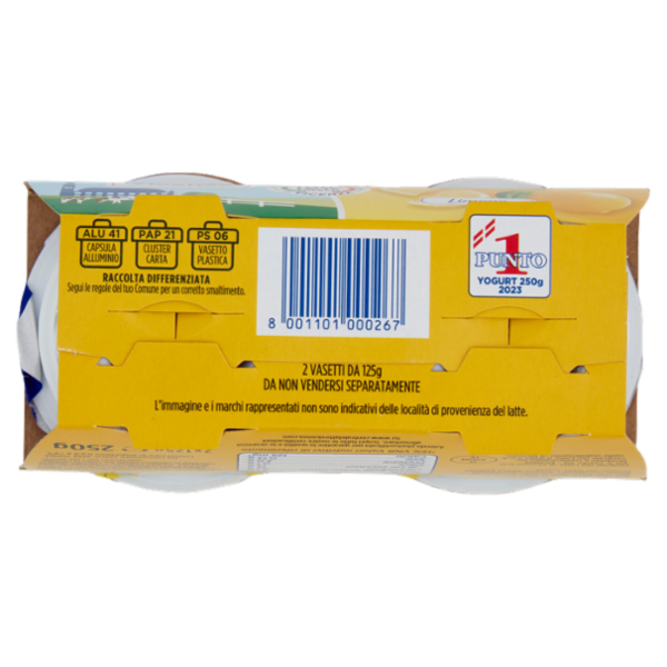 Centrale del latte Vicenza Yogurt Intero Frutta Frullata Limone 2 x 125 g