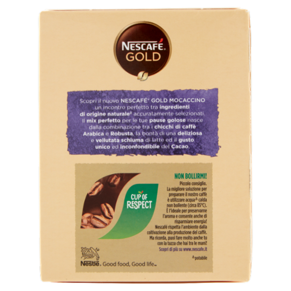 NESCAFÉ Gold Mocaccino Preparato solubile per caffè al cacao astuccio 11 bustine 88g