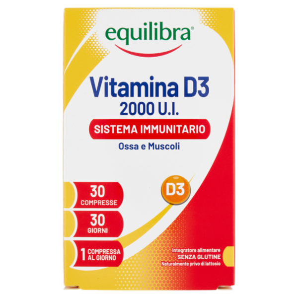 equilibra Vitamina D3 2000 U.I. Sistema Immunitario Compresse 30 x 81 mg