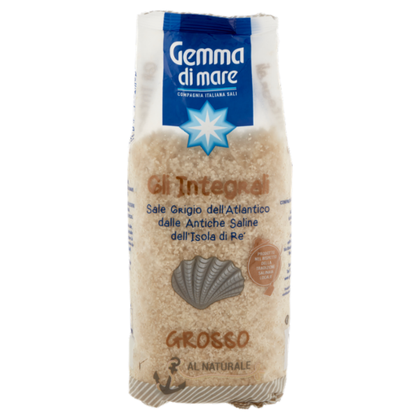 Gemma di mare Gli Integrali Sale Grigio dell'Atlantico Grosso al Naturale 1000 g