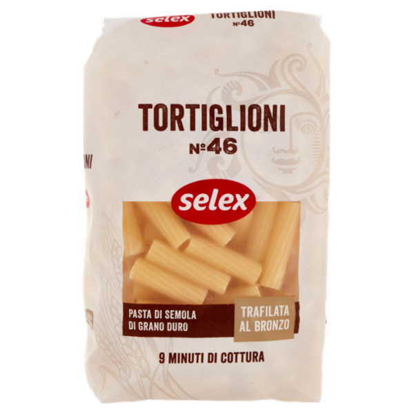 Selex Pasta di Semola Trafilata al Bronzo Tortiglioni 500 g