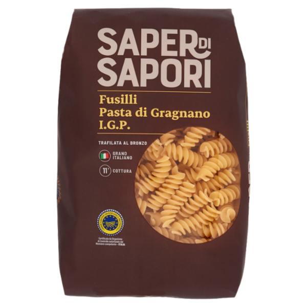 Selex Saper di Sapori Pasta di Semola di Gragnano I.G.P. Fusilli 500 g