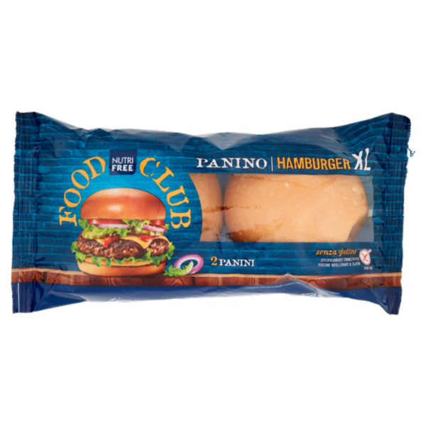 Nutrifree Food Club Panino Hamburger XL senza glutine 200 g