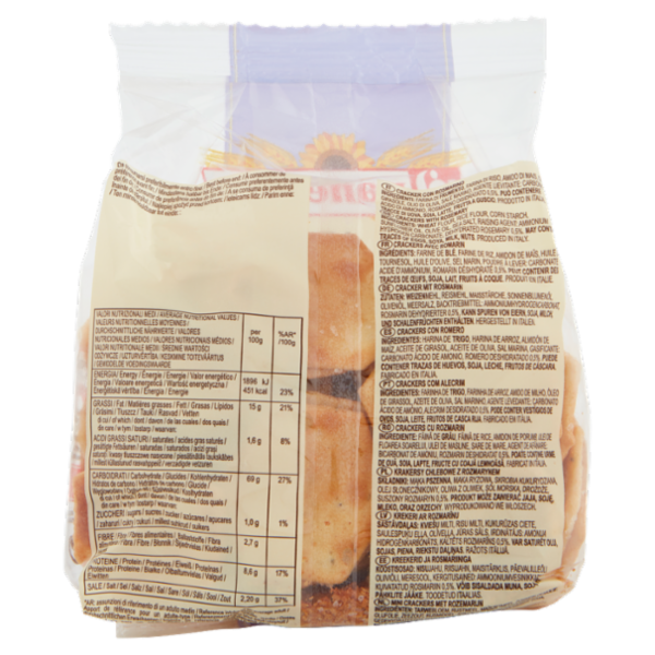 panealba le Sfogliette Dorate Rosmarino 180 g