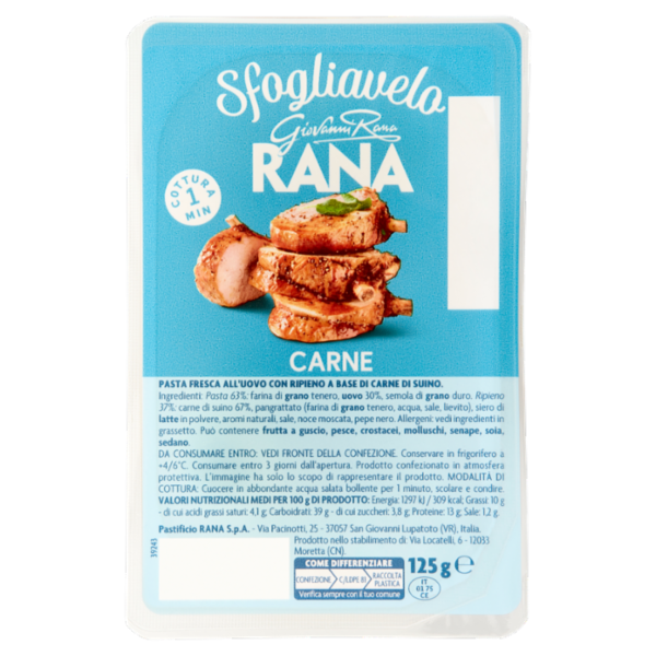 Giovanni Rana Sfogliavelo Carne 125 g