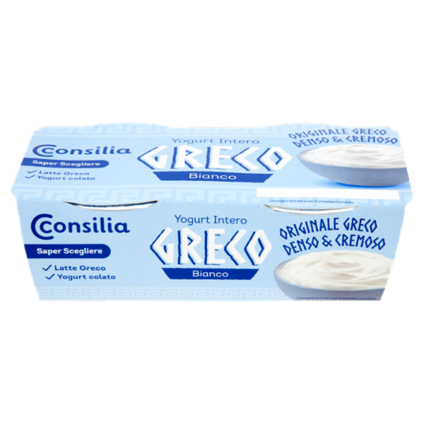 Consilia Saper Scegliere Yogurt Intero Greco Bianco 2 x 150 g