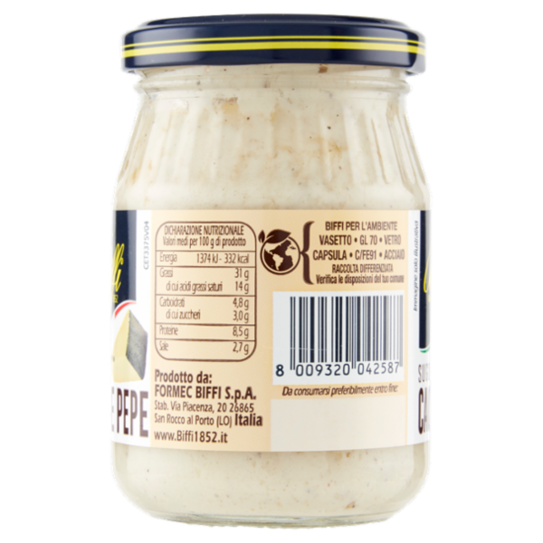 Biffi Che Sugo! Sugo Cacio e Pepe 190 g