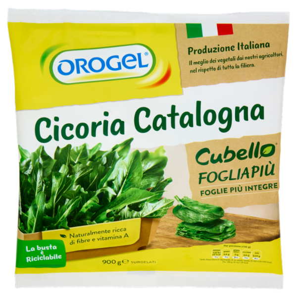 Orogel Cubello Cicoria Catalogna Foglia Più Surgelati 900 g