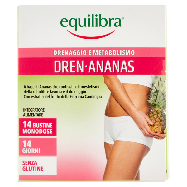 equilibra Drenaggio e Metabolismo Dren-Ananas 14 Bustine Monodose 56 g