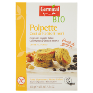Germinal Bio Polpette Ceci & Fagioli Neri 6 x 26,7 g