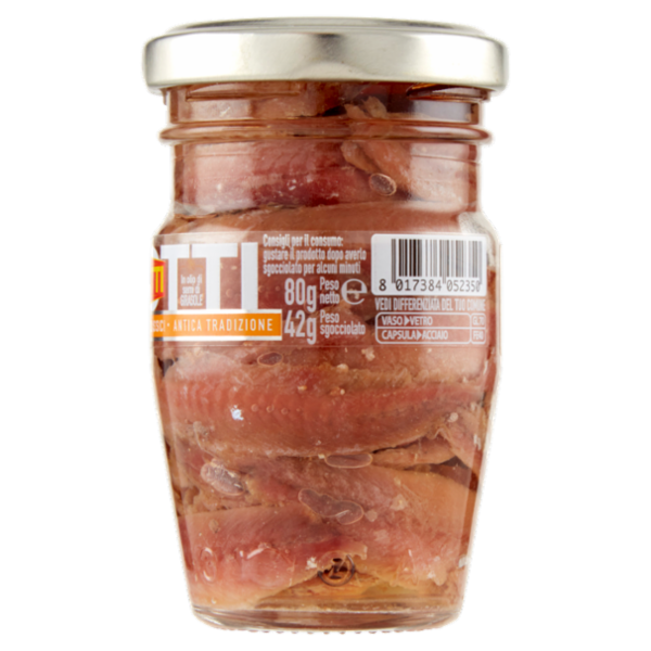 Zarotti Filetti di Alici Classici in Olio di Semi di Girasole 80 g